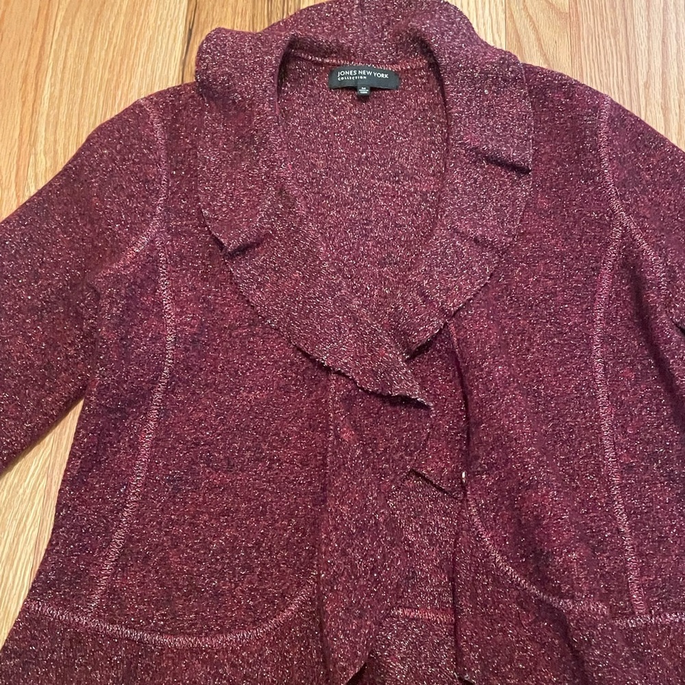 Jones New York Women’s Ruffle Collar Sweater